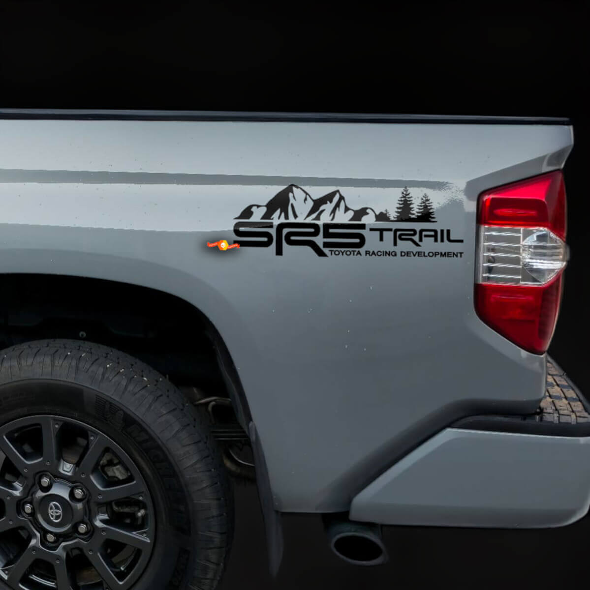 Juego de calcomanías de vinilo estilo montaña Trail SR5 para caja de Toyota Tacoma Tundra