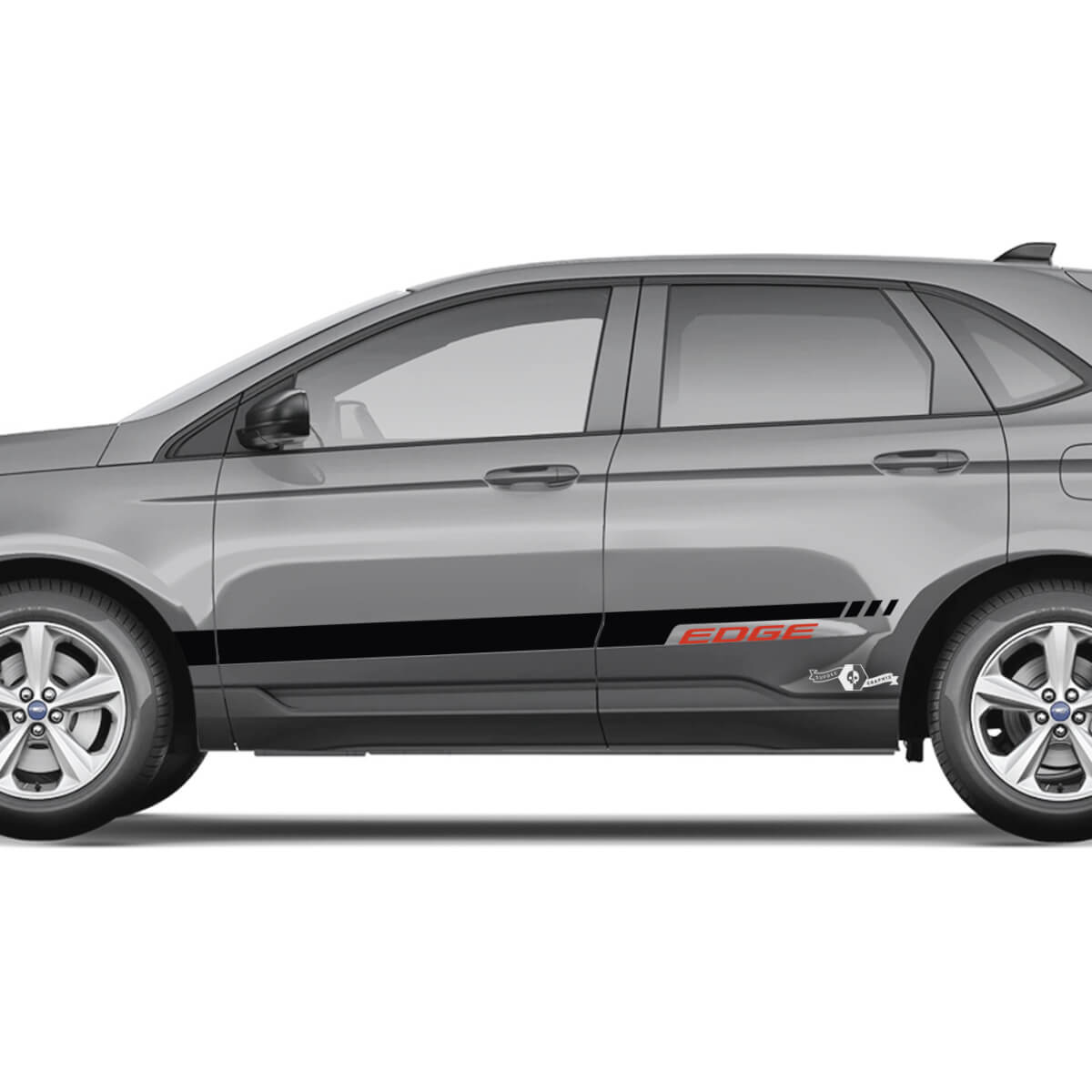 Ford Edge Doors Vinilo Rocker Panel Stripes cuerpo calcomanía vinilo gráficos pegatina 2
