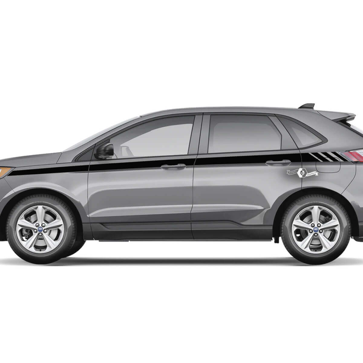 Ford Edge Line Strobe debajo de Windows Vinilo Rocker Panel Stripes calcomanía para el cuerpo calcomanía gráfica de vinilo
