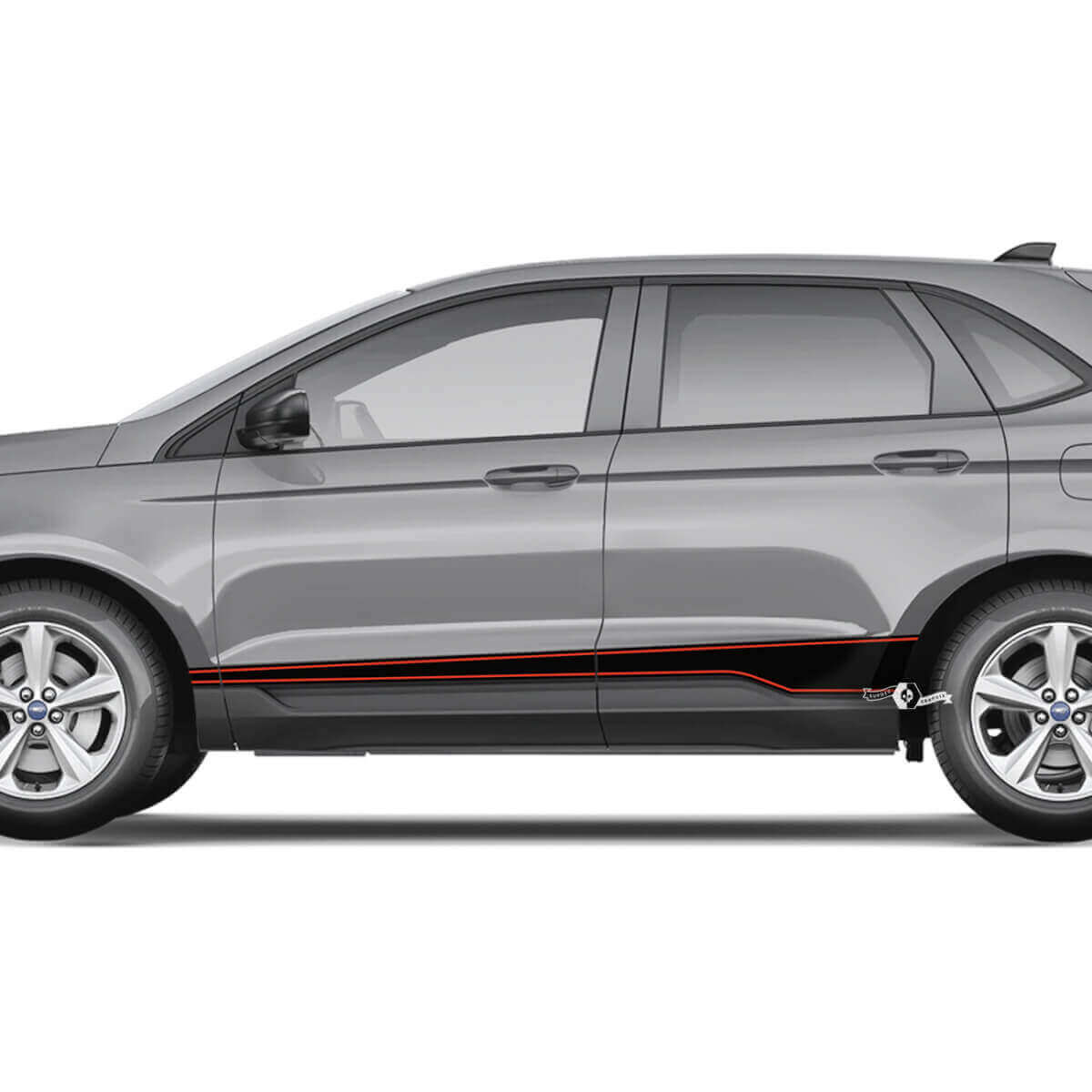 Musclecar Edge Rocker Panel Vinilo Pin Stripes calcomanía corporal gráficos de vinilo Calcomanía adhesiva
