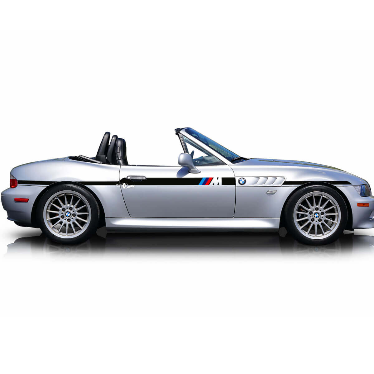 Par BMW Z3 M rayas puertas laterales vinilo calcomanía pegatina
