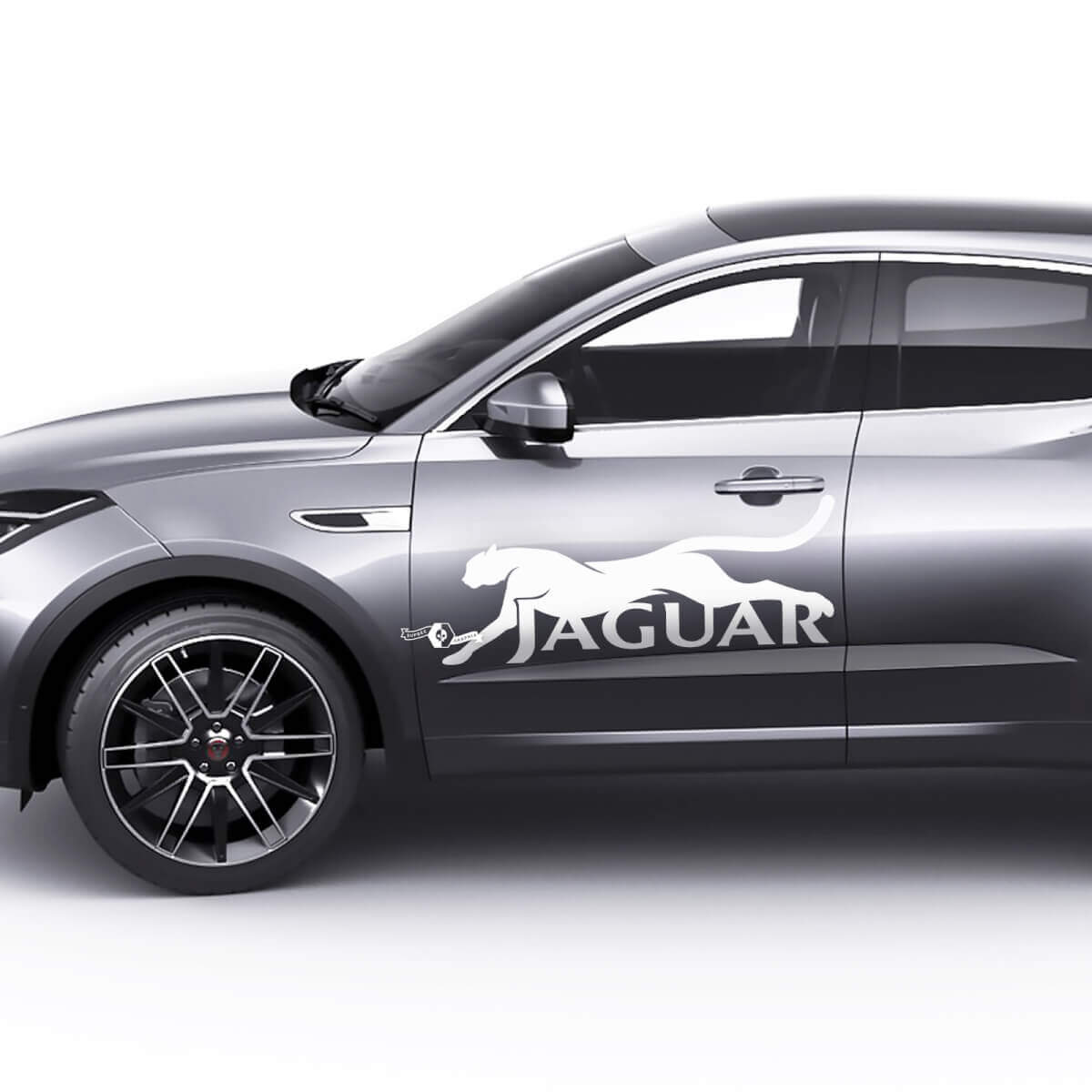 Logotipo de Jaguar Gato E-Pace Gráficos de puertas laterales Calcomanía de logotipo
