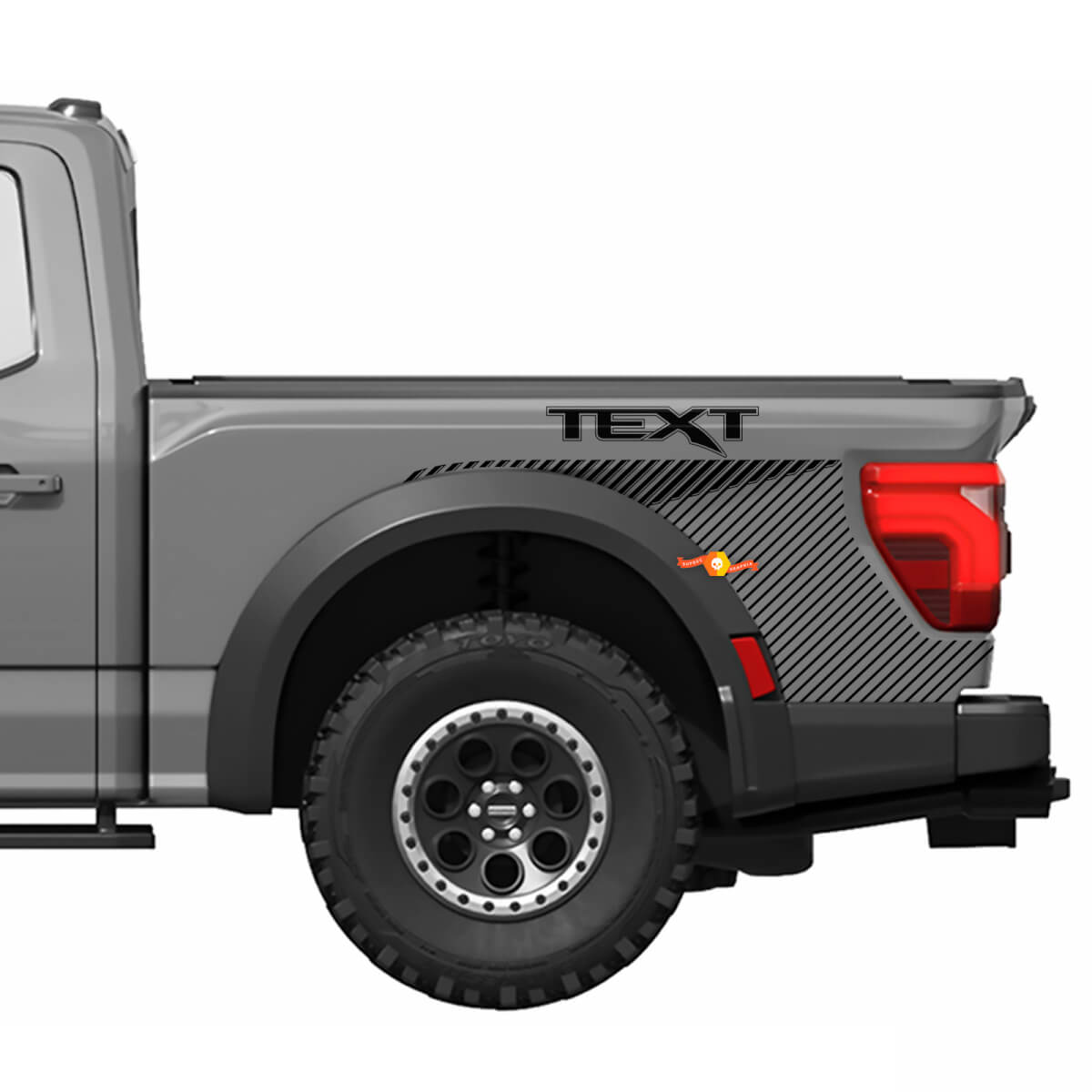 Kit de Calcomanías de Vinilo con Rayas Laterales para la Cabecera 4 para Musclecar truck power truck R