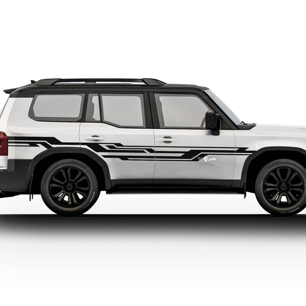2024 Toyota Land Cruiser Prado Pegatinas laterales Calcomanías Vinilo Rayas Pegatinas gráficas Calcomanías Kit 2
