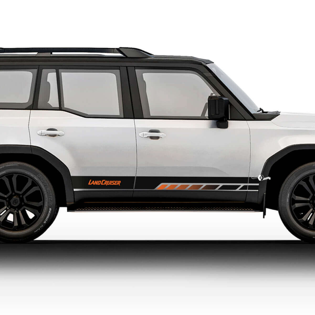 Pegatinas y Calcomanías de Vinilo de Rayas Vintage para Toyota Land Cruiser