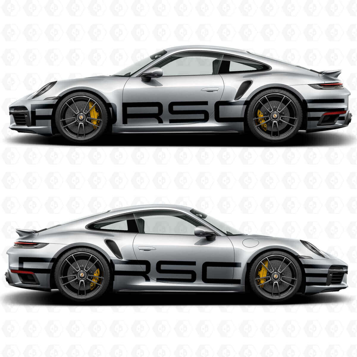 Kit de Vinilo con Letras Grandes para el Lado de Porsche 911