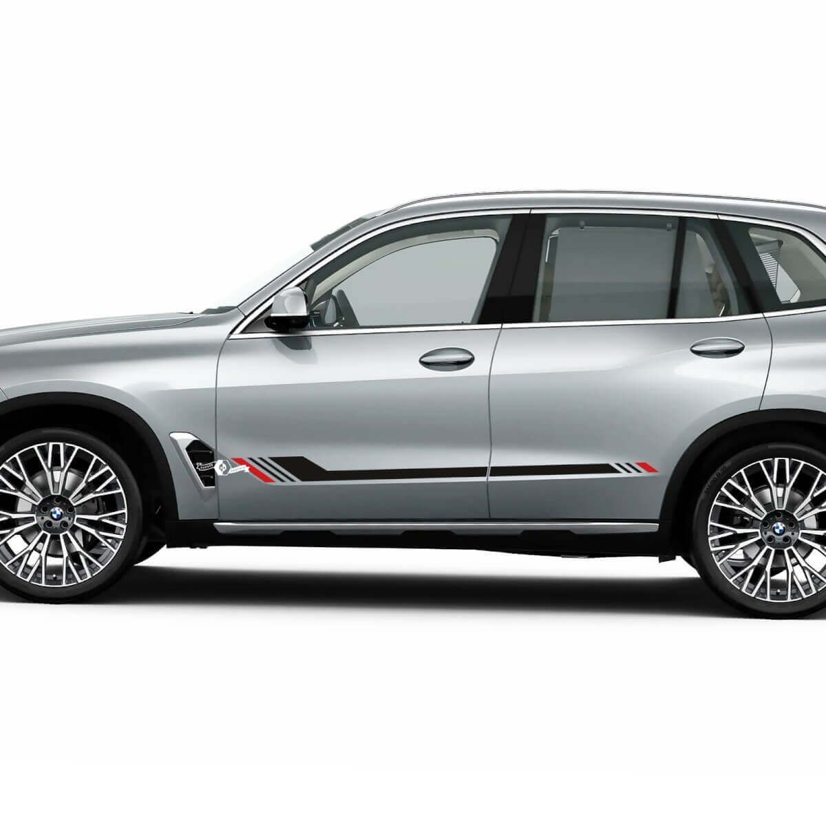 Rayas de acento para las puertas laterales de BMW G05 Vinilo calcomanía adhesiva
