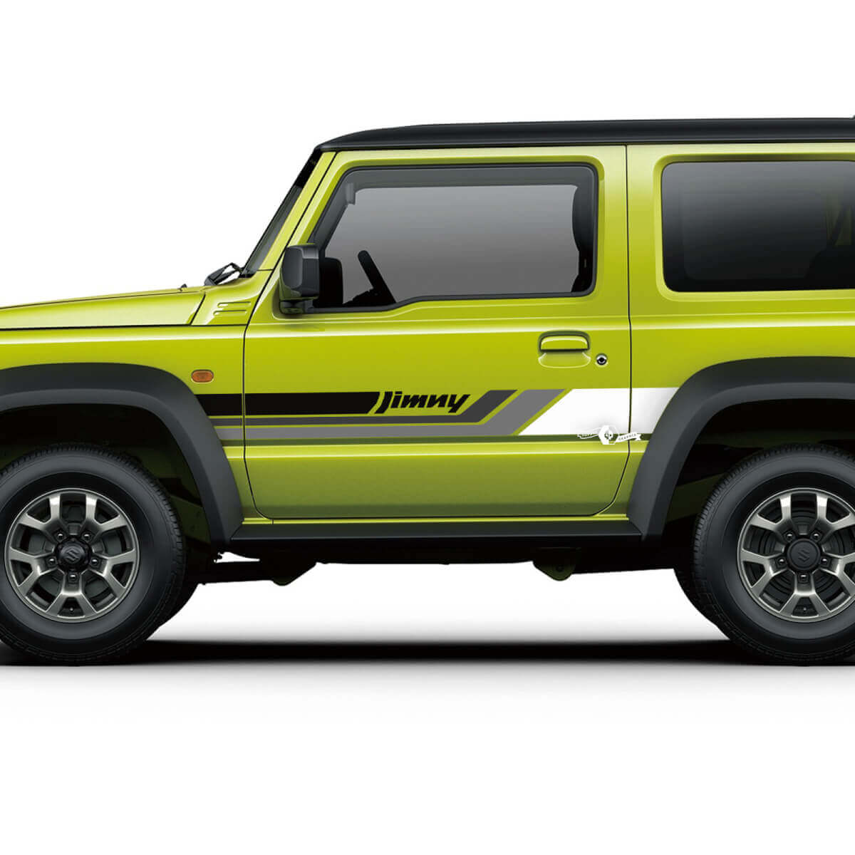 Par Suzuki JIMNY puertas laterales rayas gráficos calcomanía líneas pegatina 3 colores
