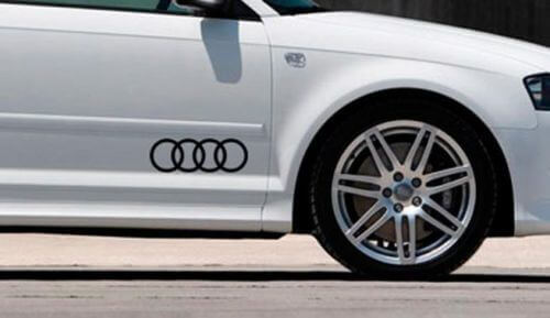 Pegatinas de logotipo Audi Tt A3 A4 A6 A8 S4 S5 Q3 Q5 Q7 S6 Rs4 Rs6 S Line#2