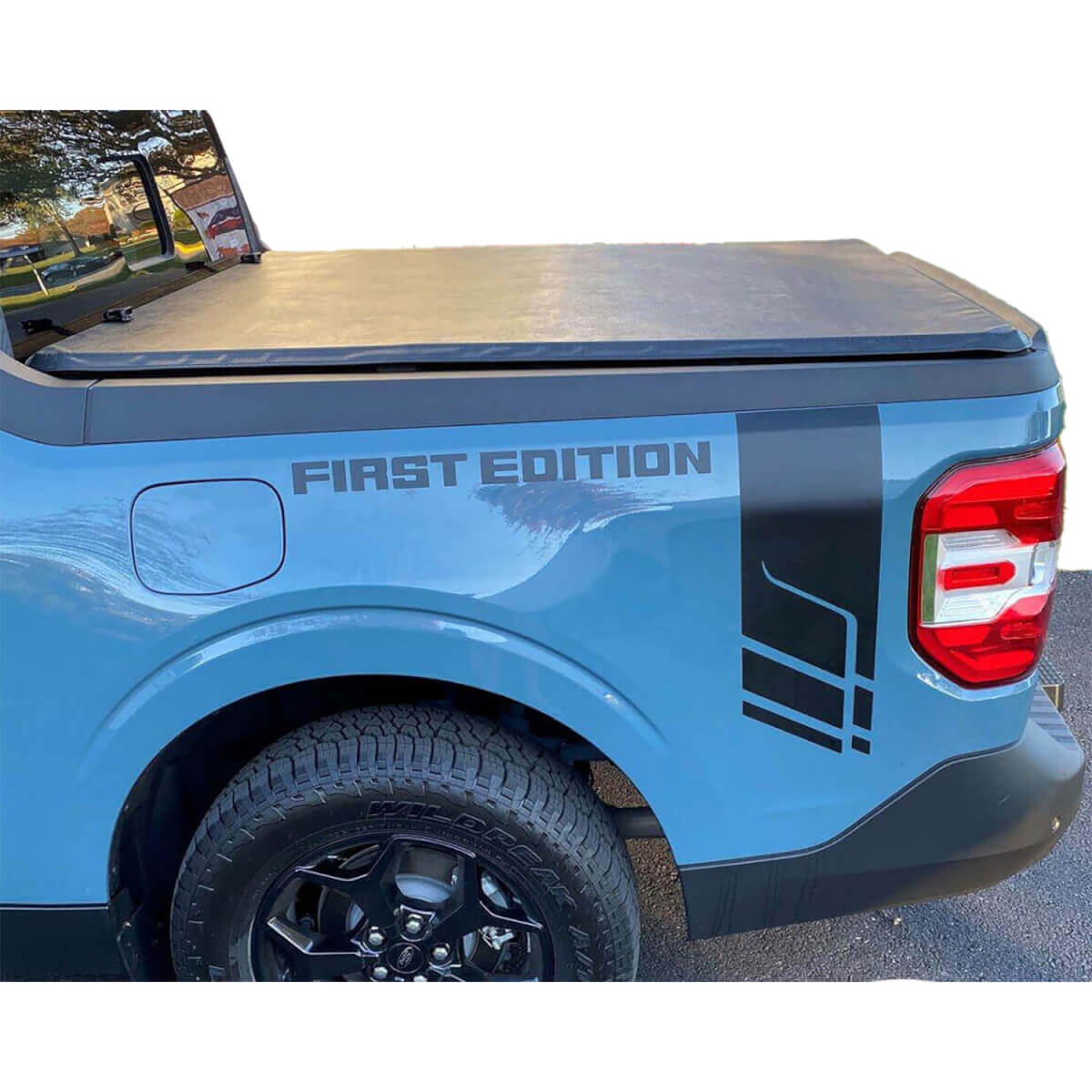 Calcomanías de vinilo laterales estilo trasero Primera Edición para Musclecar Maverick