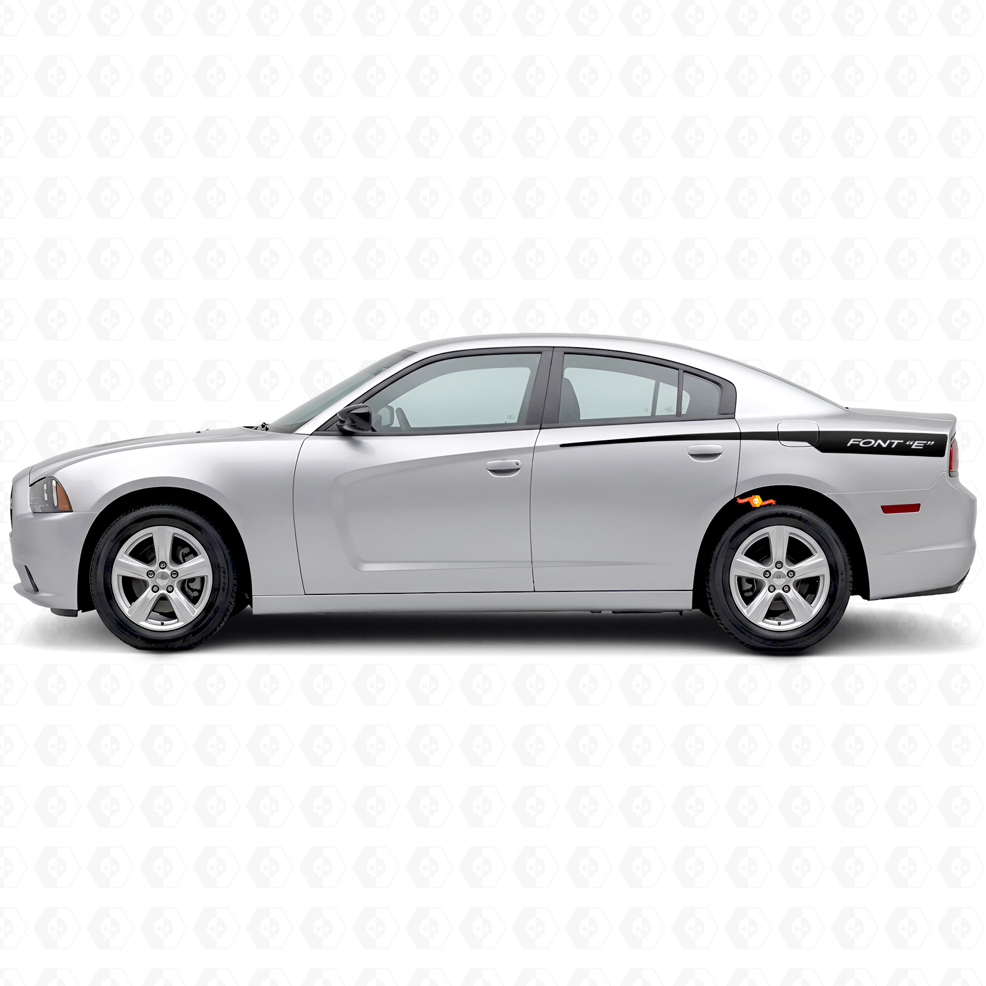 Vinilo adhesivo lateral de rayas personalizadas para Dodge Charger 2011-2014