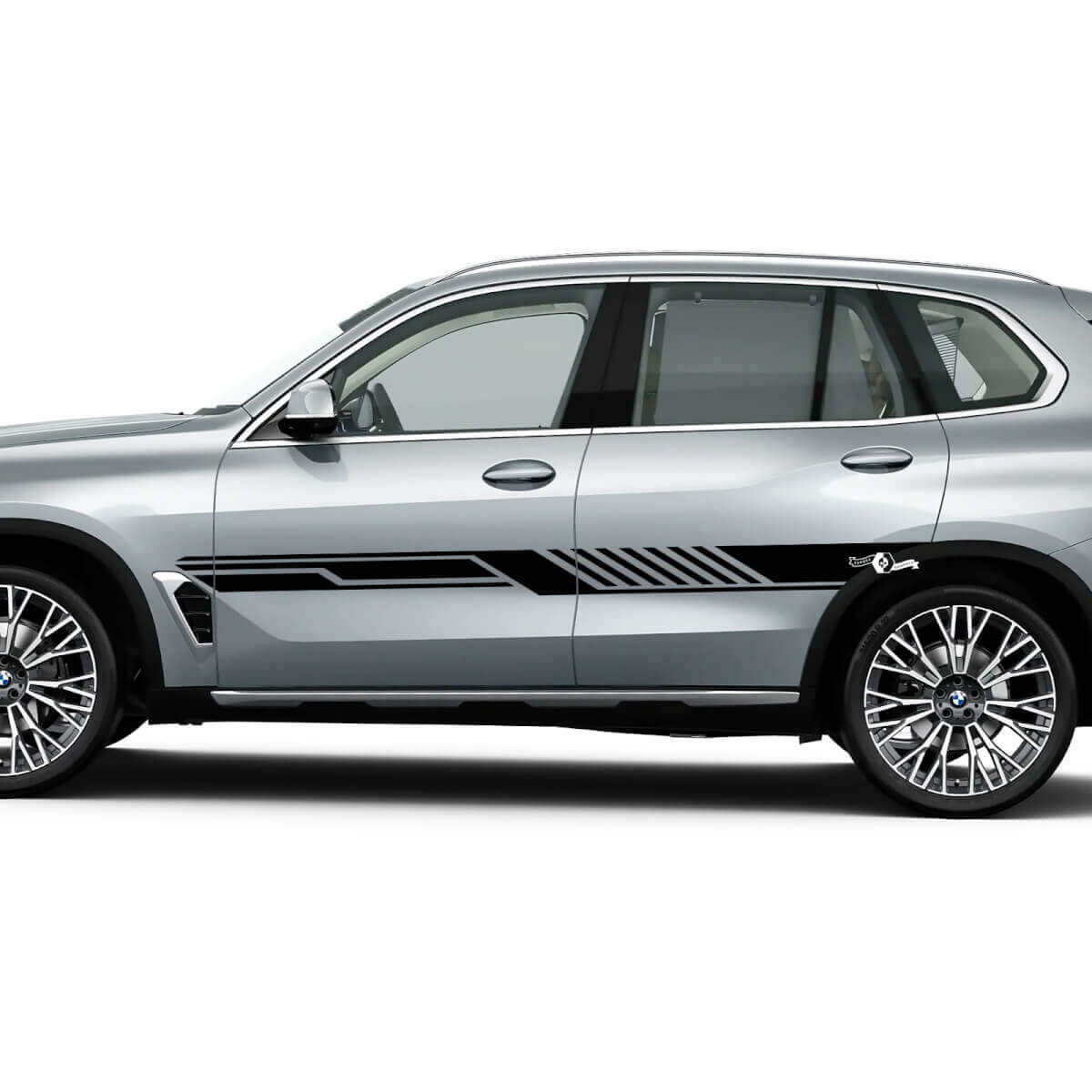 Calcomanía de vinilo con rayas laterales para puertas laterales de BMW G05
