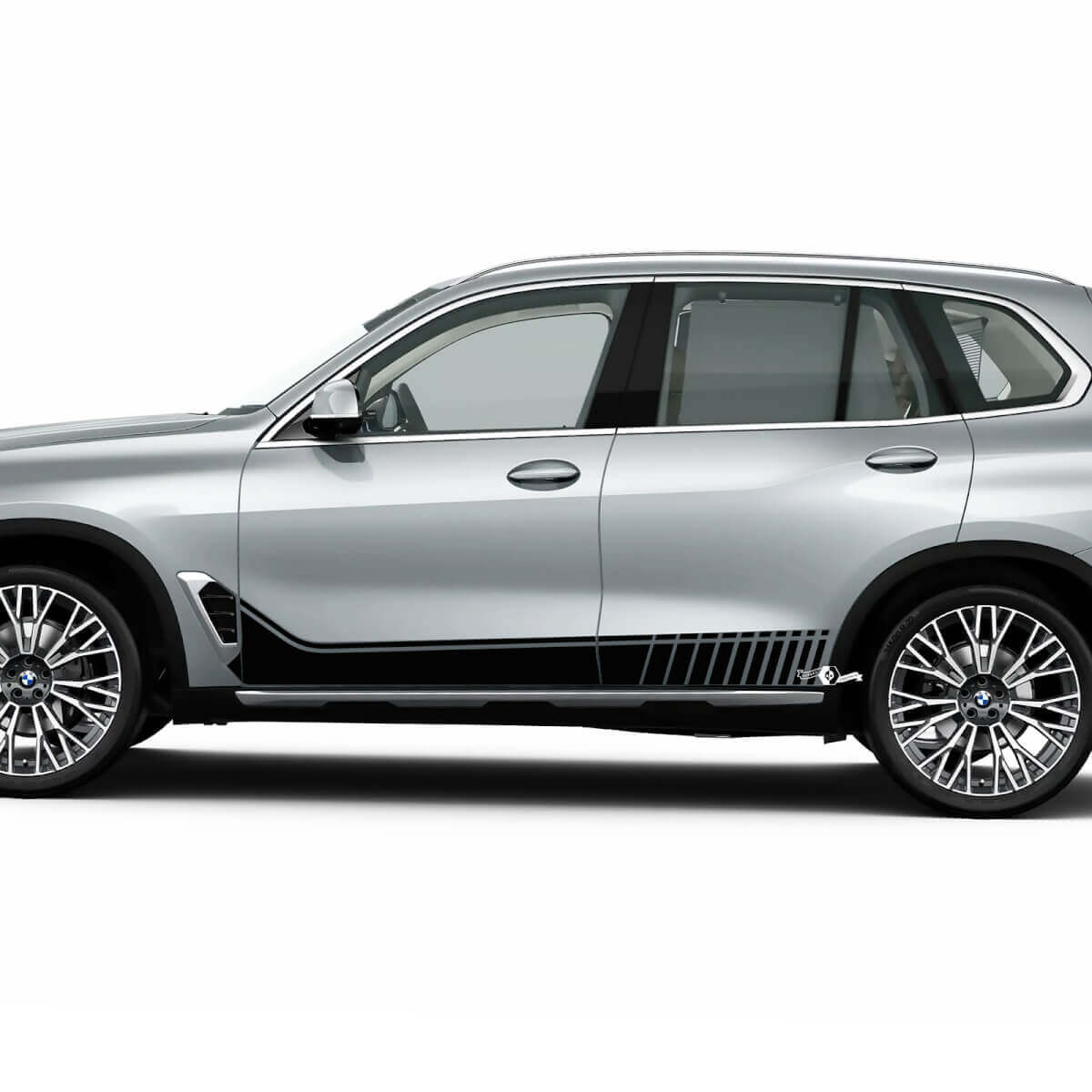Calcomanía de vinilo con rayas laterales para puertas laterales de BMW G05
