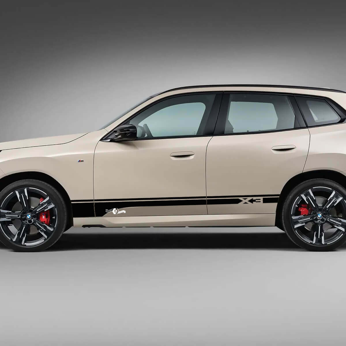 Etiqueta engomada del vinilo del logotipo de las rayas de las puertas laterales BMW X3 G01 F25
