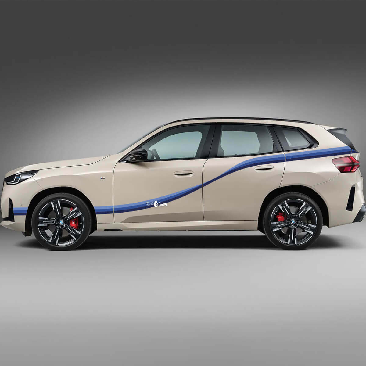 BMW X3 G01 F25 Puertas laterales Etiqueta de vinilo de tres rayas
