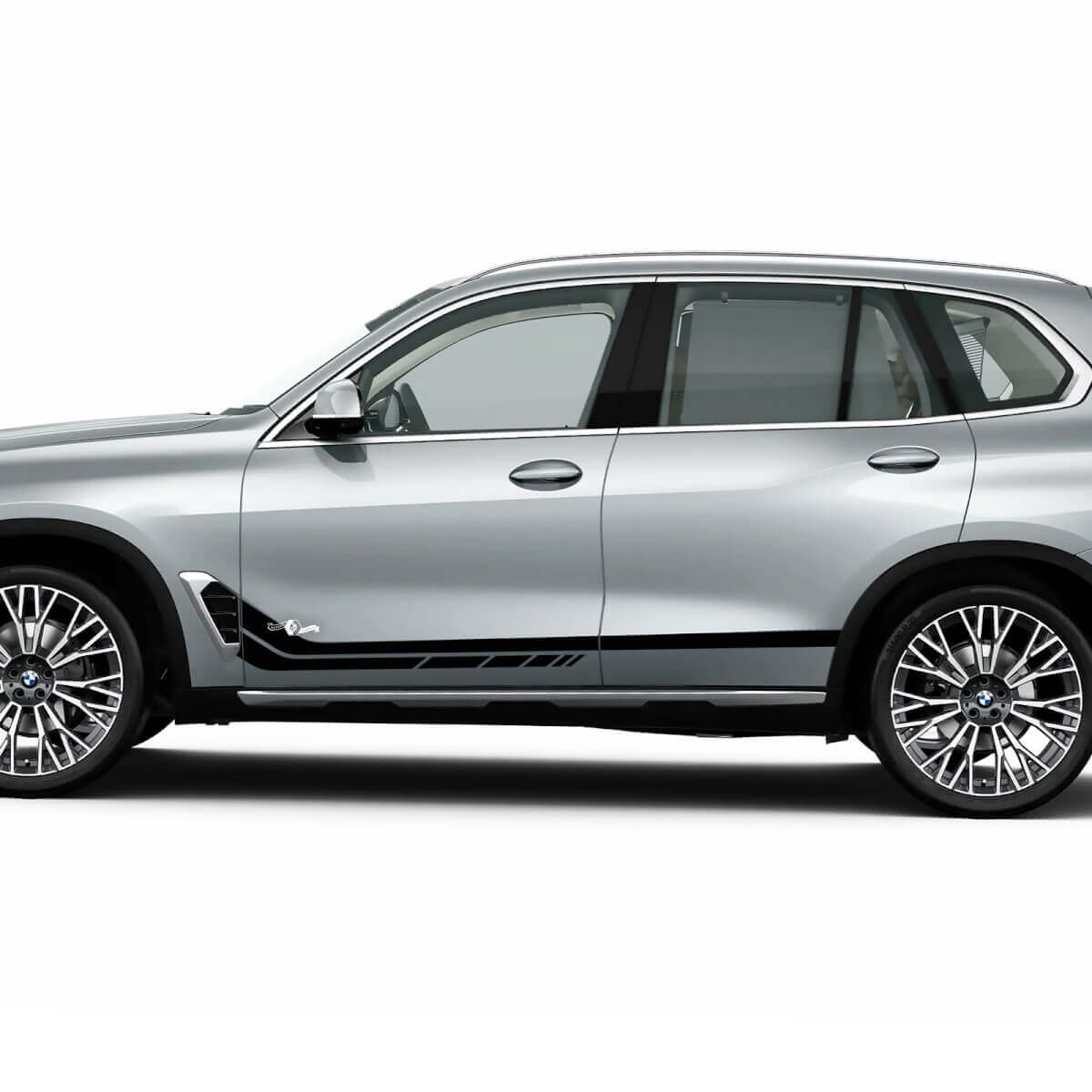 Kit de calcomanías adhesivas de rayas laterales personalizadas para gráficos de vinilo BMW X5 G05
