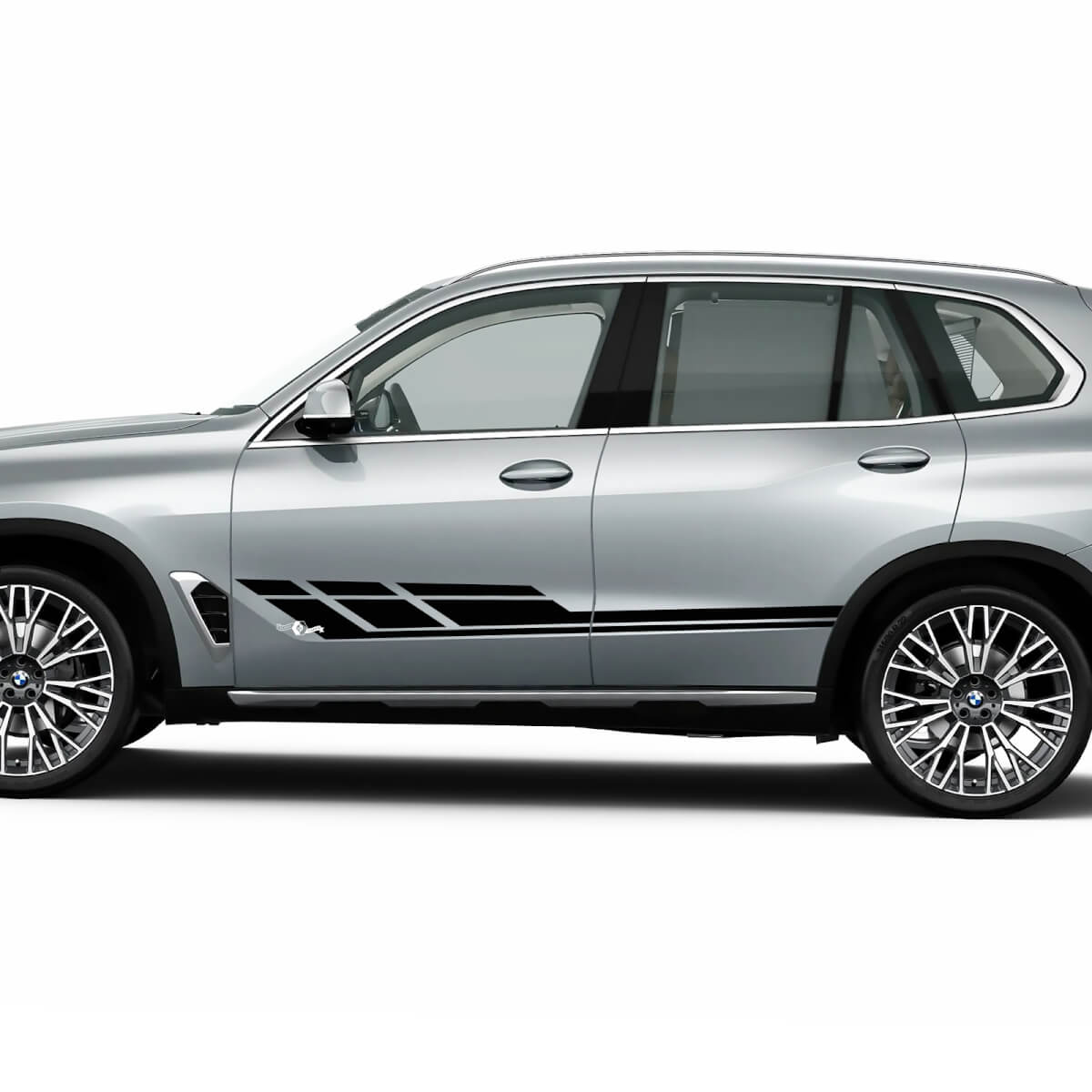Kit de calcomanías adhesivas con rayas laterales estroboscópicas para BMW X5 G05 - Gráficos de vinilo personalizados
