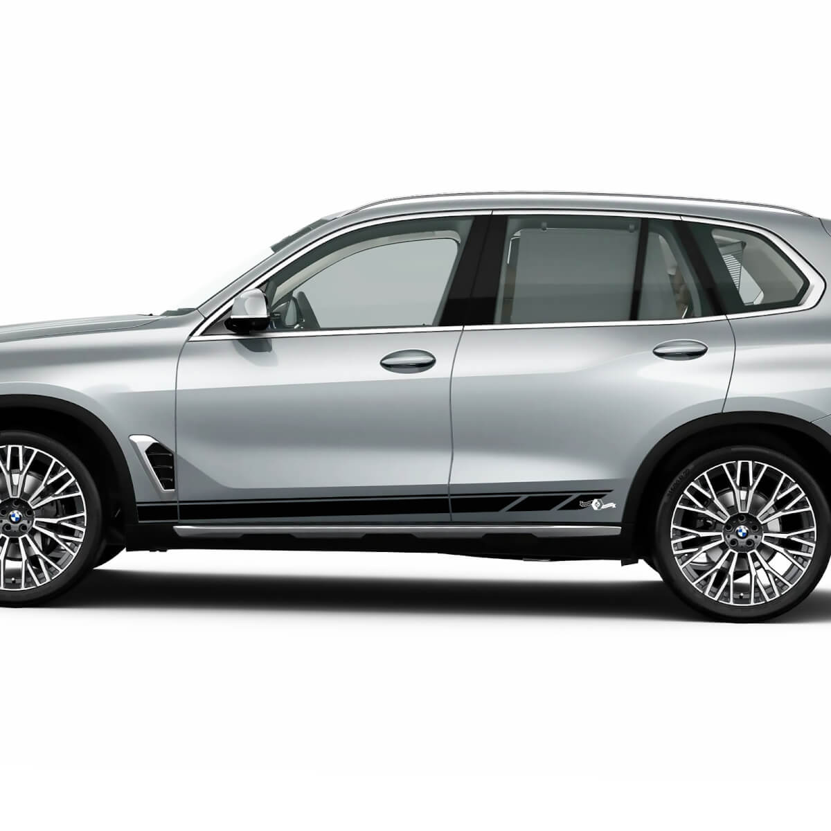 Kit de calcomanías adhesivas con rayas laterales estroboscópicas para BMW X5 G05 - Gráficos de vinilo personalizados 2
