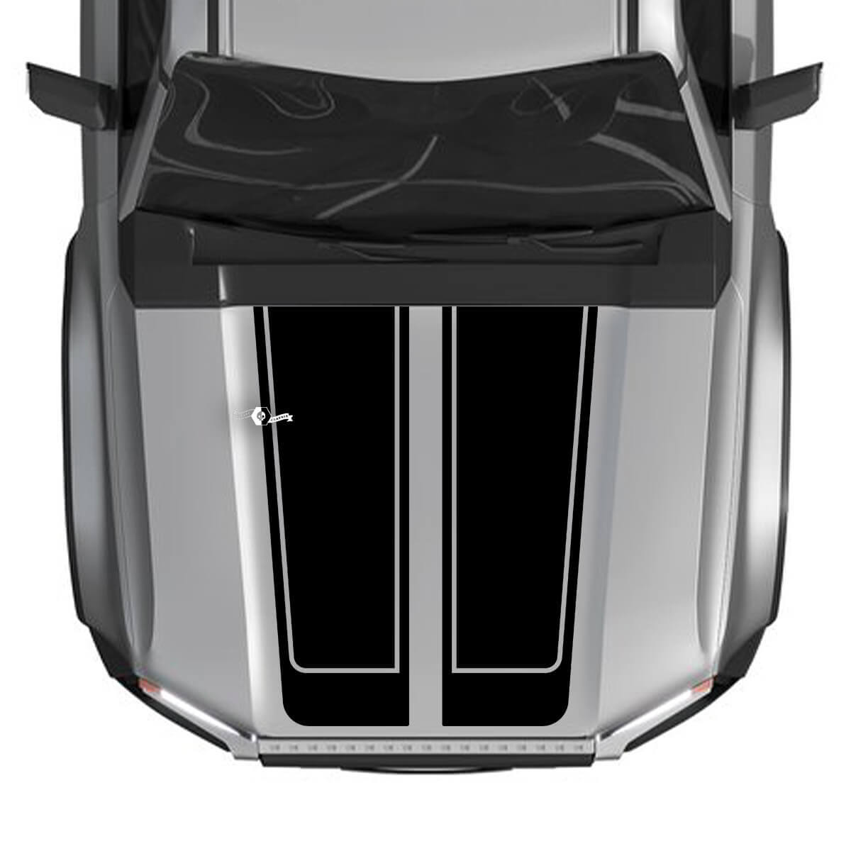 Calcomanías gráficas de vinilo divididas para capó de Toyota Land Cruiser Prado 2024
