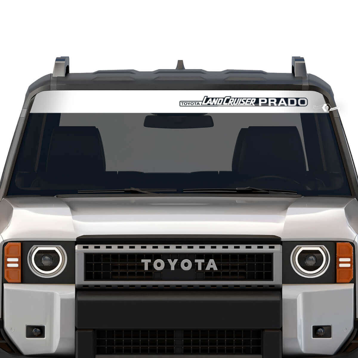 Calcomanía de vinilo gráfico para parabrisas para Toyota Land Cruiser Prado