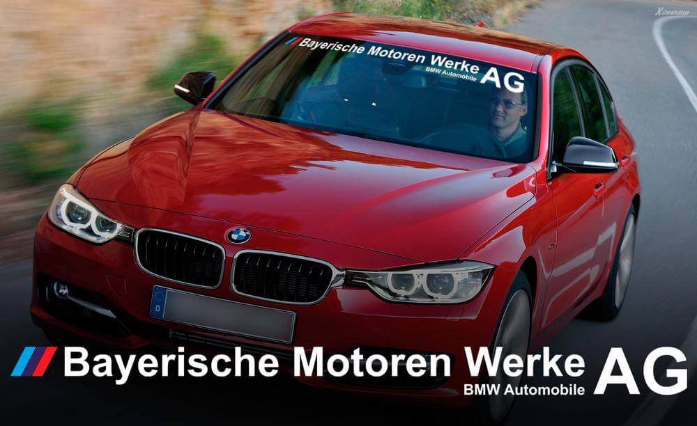 Adhesivo Vinilo Para Parabrisas Bayerische Motoren Werke AG para BMW