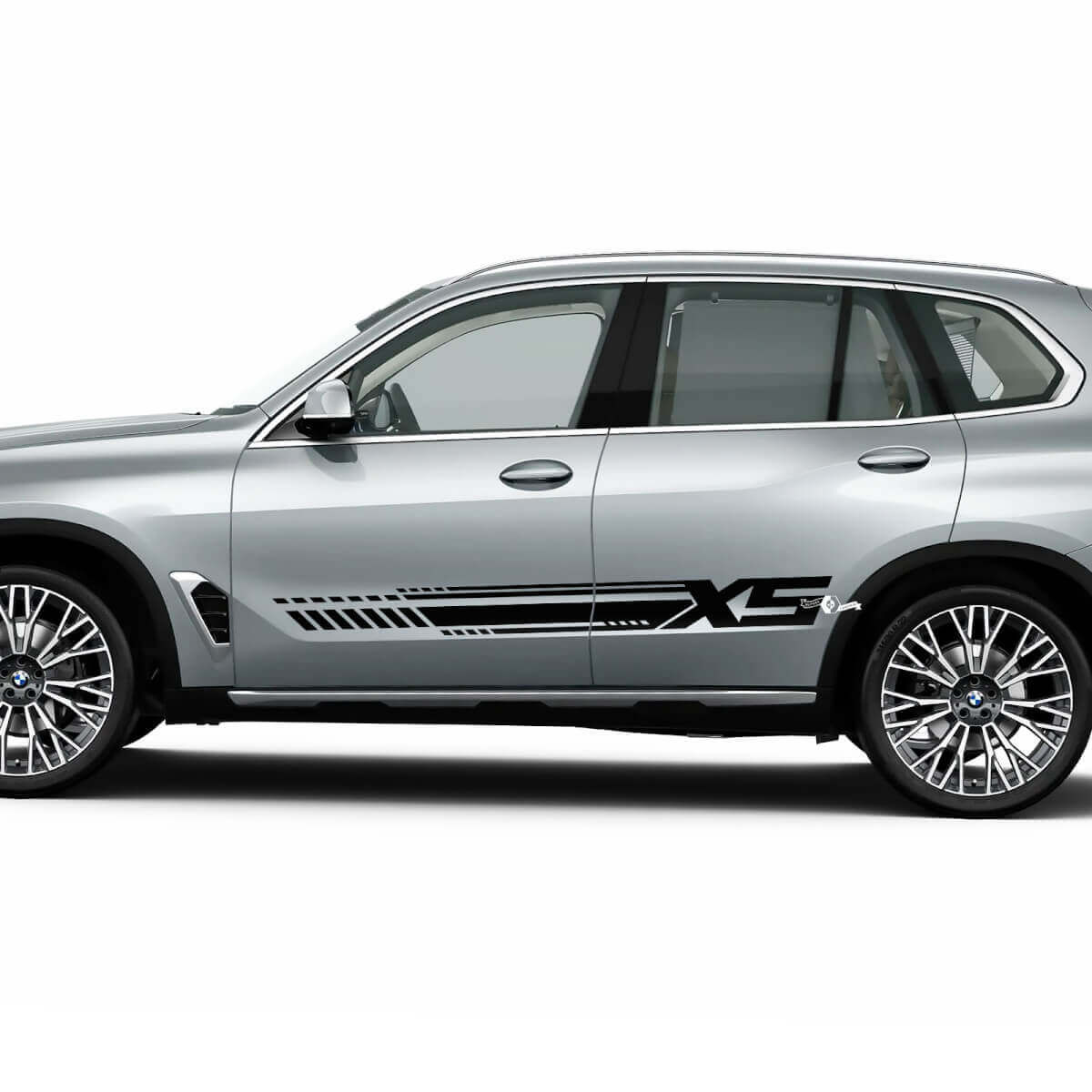 Kit de calcomanías adhesivas de rayas laterales Dynamic Racing para BMW X5 G05 - Gráficos de vinilo personalizados
