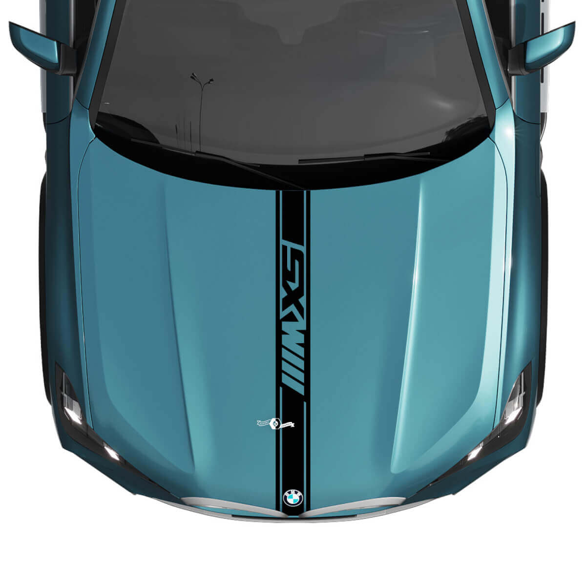 BMW X5 G05 Hood M Calcomanía adhesiva de rayas personalizadas - Vinilo M Performance
