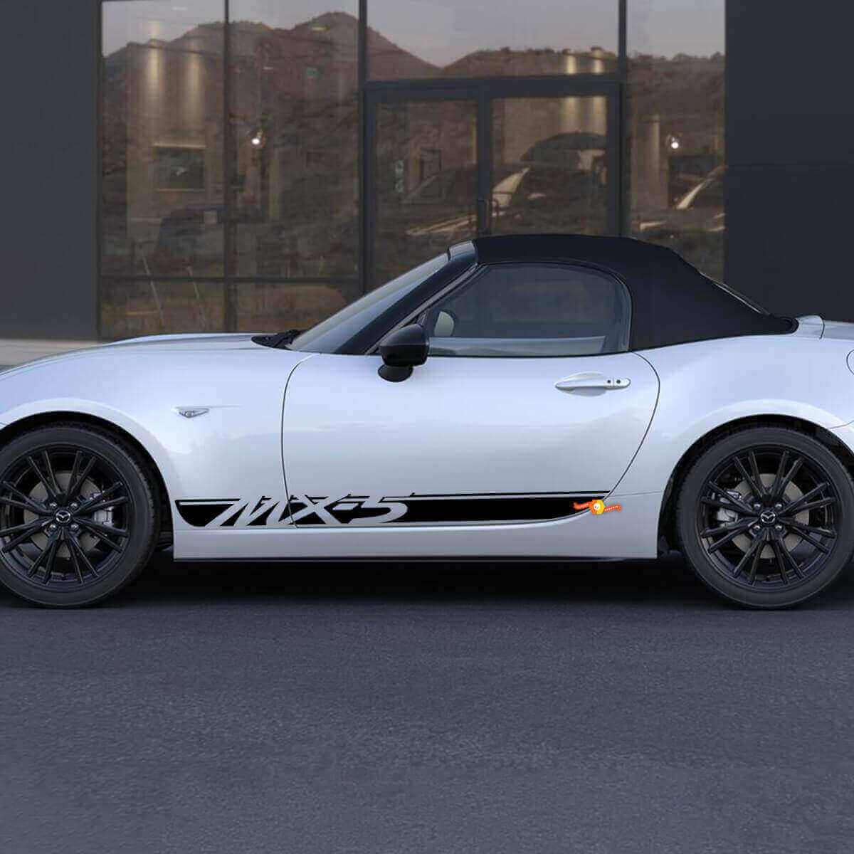 Pegatina adhesiva de vinilo a rayas para el lateral de la puerta MX-5 3 para Mazda MX-5 Miata