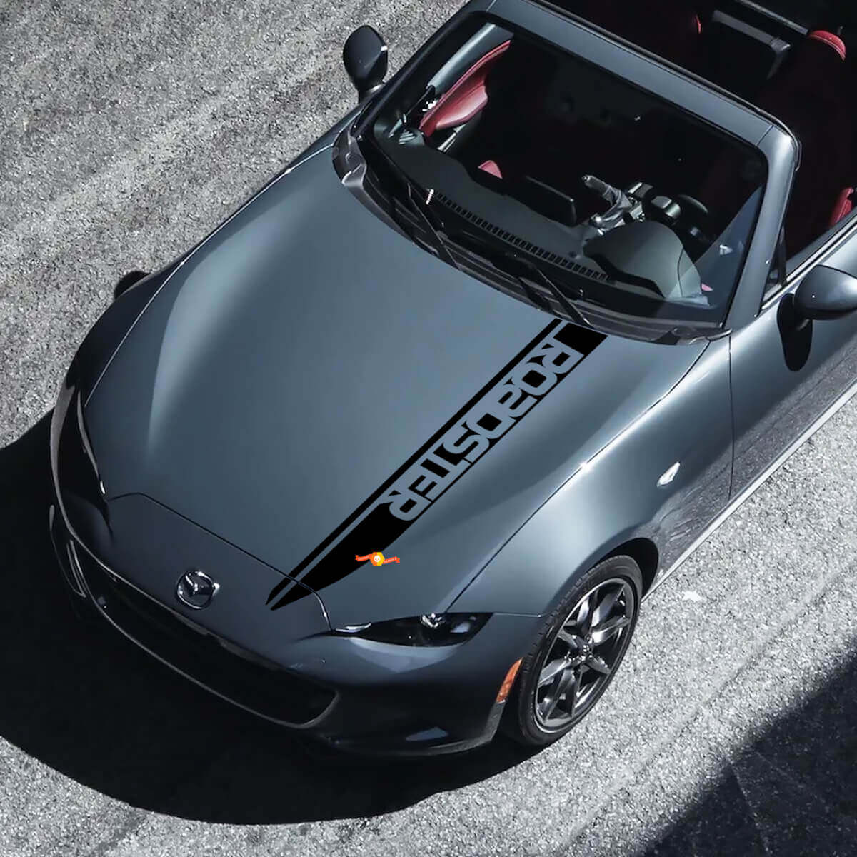Mazda MX-5 Miata Hood Roadster Stripe Calcomanía pegatina - Pegatina de vinilo personalizada
