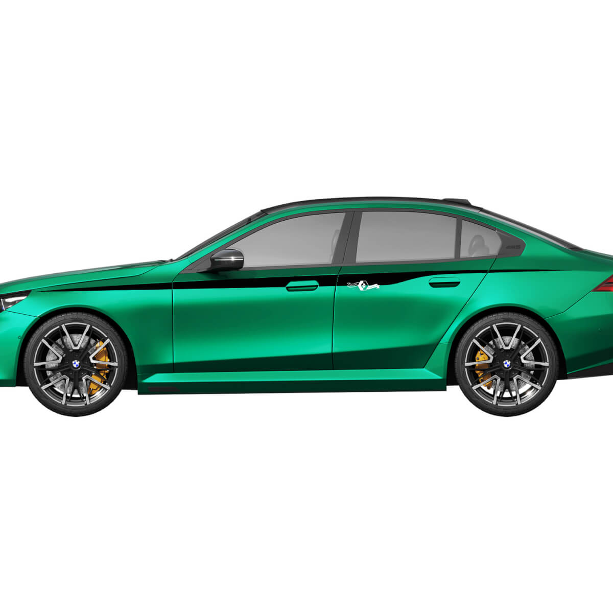 Kit de pegatinas Racing de rayas laterales M colores para BMW Serie 5 G60 M5 G90 - SupDec Graphix Vinilos Adhesivos
