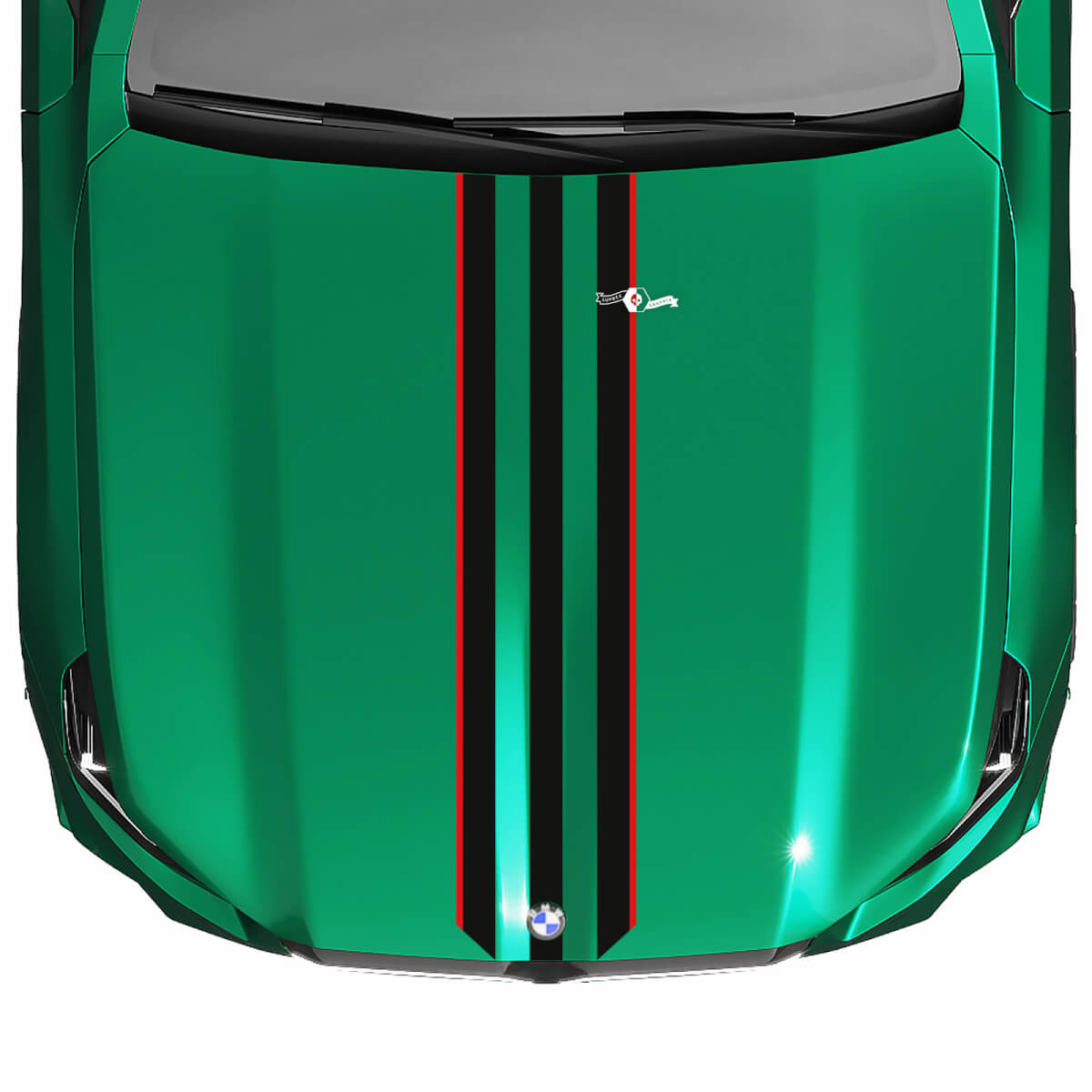 Calcomanía de capó Racing Stripes para BMW Serie 5 G60 M5 G90
