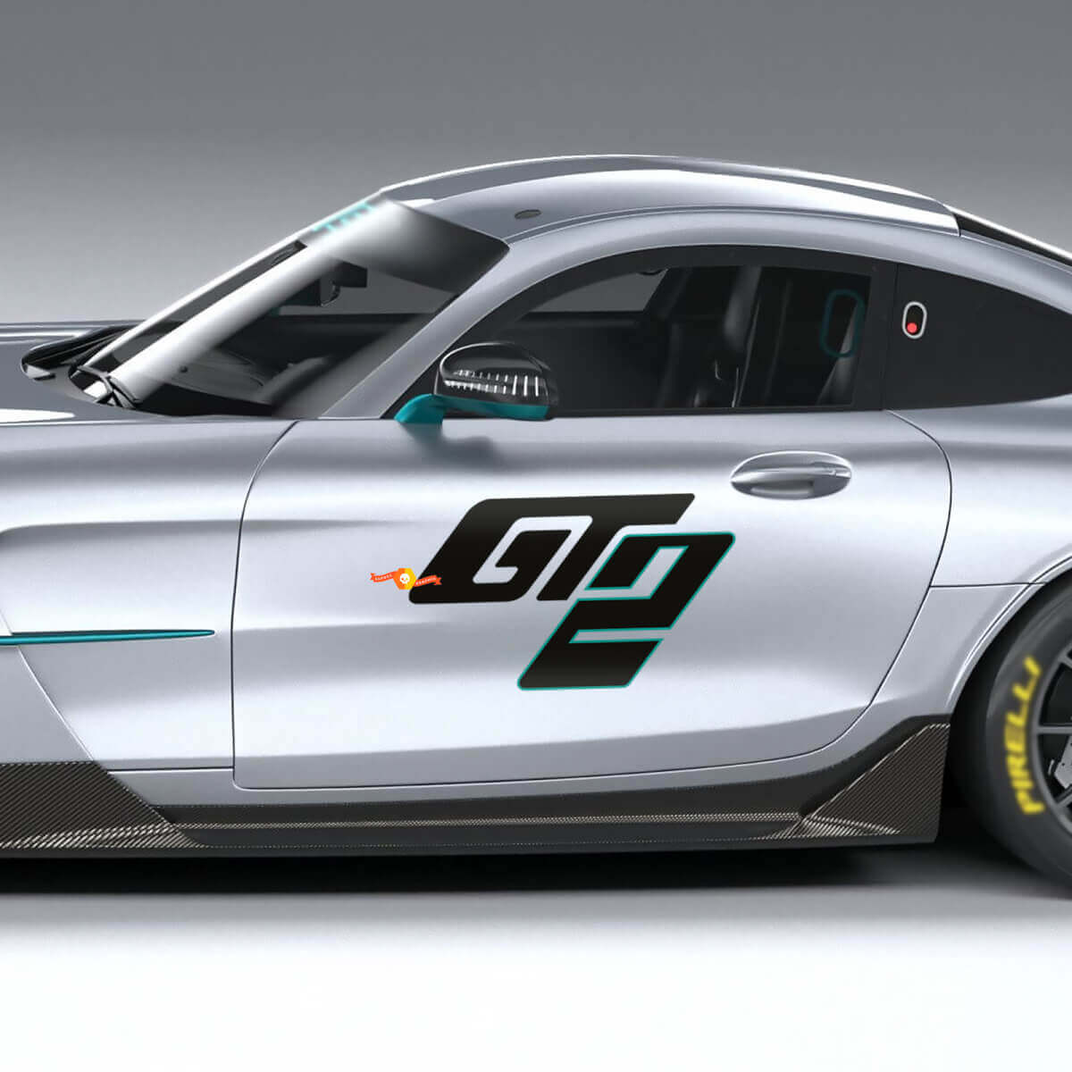 Vinilos Adhesivos para Puerta Lateral GT2 para Mercedes-Benz AMG GT2