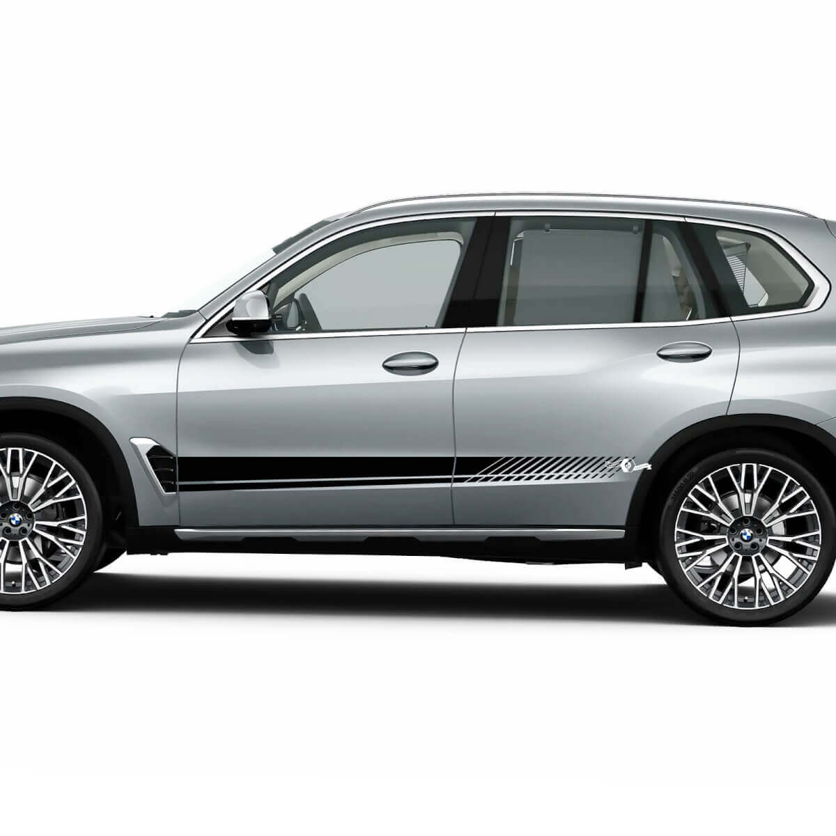 Kit de calcomanías con rayas estroboscópicas inferiores Accent Racing para BMW X5 G05
