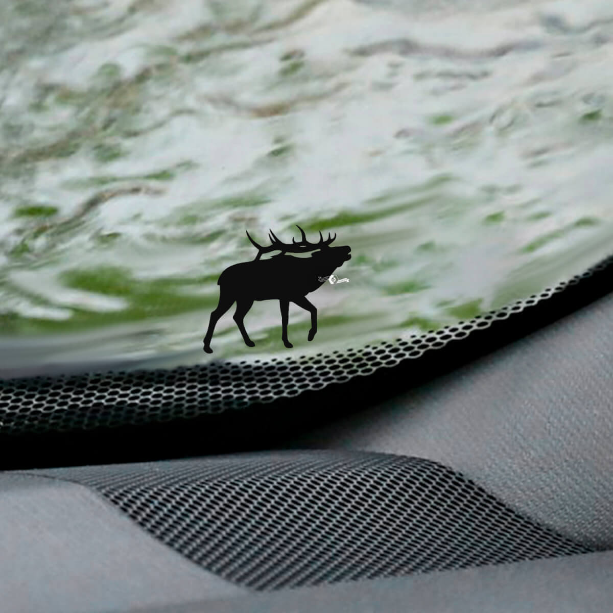 Calcomanía de esquina de huevo de Pascua para parabrisas de ciervo alce - Gráfico de vinilo personalizado
