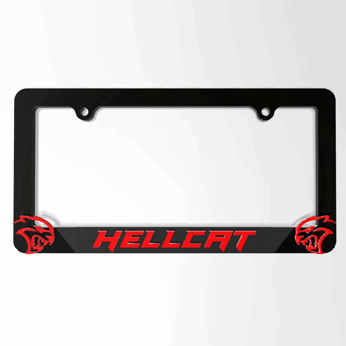Cubiertas de Placa de Matrícula con Logo Hellcat Marcos Decoración para Vehículo compatible con Dodge