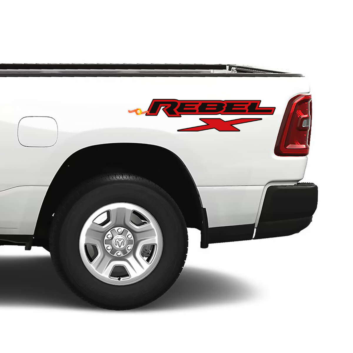 Dodge Ram 1500 Rebel X Bed Side Truck Vinilo Calcomanía Gráfico 2 Colores
