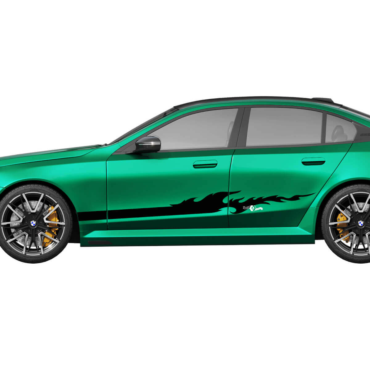 Kit de calcomanías Side Stripes Flame Racing para BMW Serie 5 G60 M5 G90 - SupDec Graphix Vinilos Adhesivos
