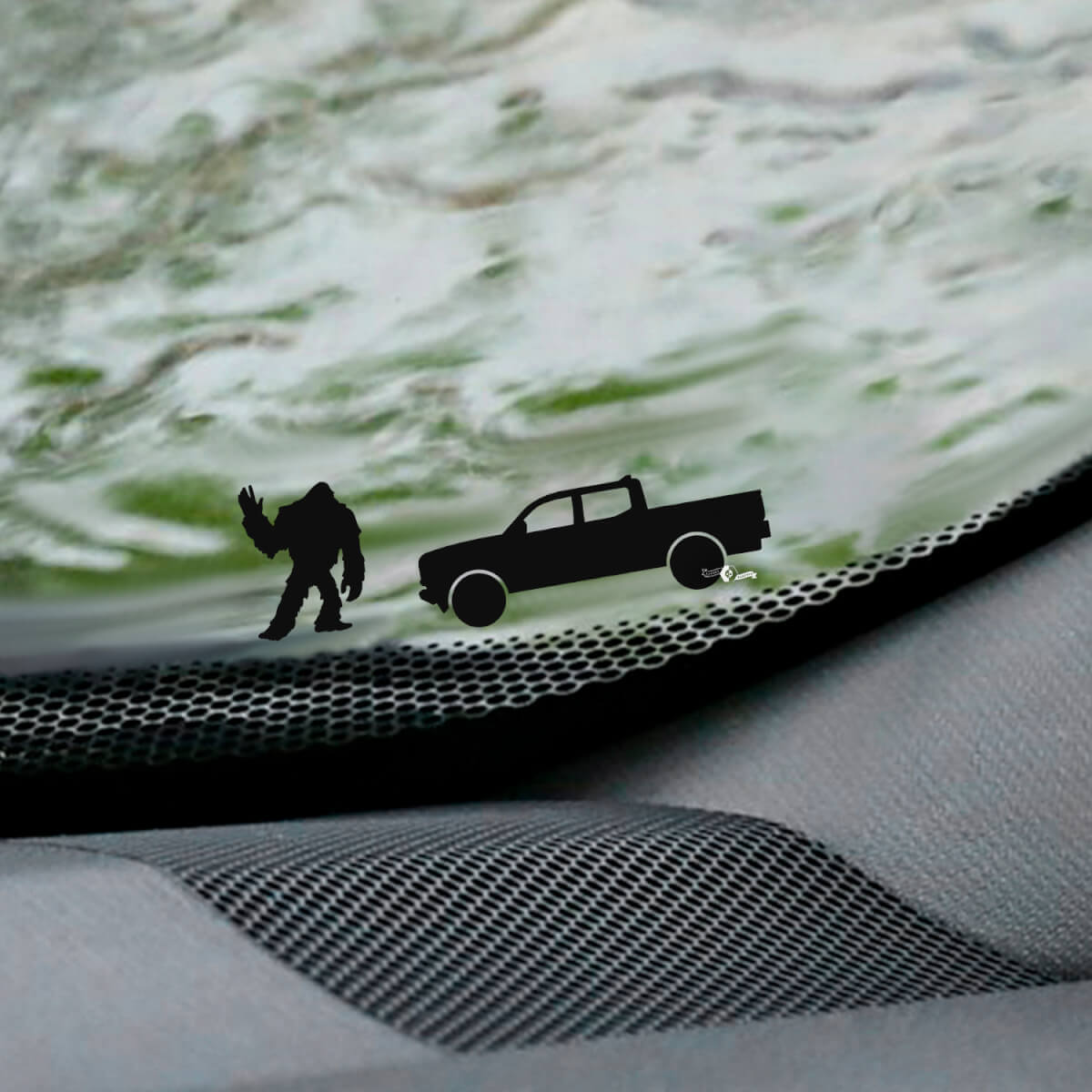 Calcomanía de esquina de huevo de Pascua para parabrisas de Jeep Wrangler de Palm - Gráfico de vinilo personalizado
