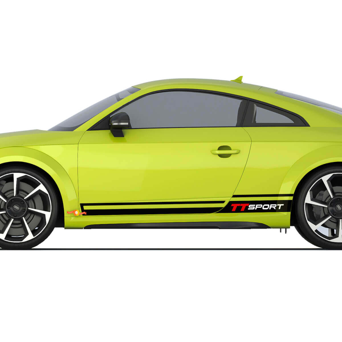 Audi TT Sport Racing Strobe Puerta lateral Rayas Calcomanía Logo Pegatinas 2
