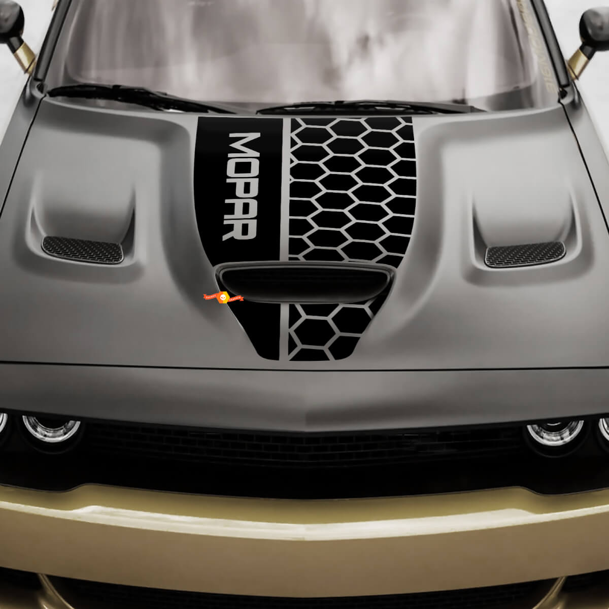 Hood Dodge 392 Challenger o Charger Hemi Vinilo Racing Calcomanía Etiqueta 2
