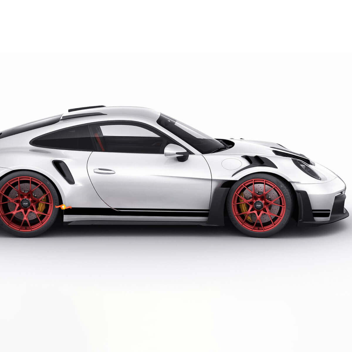 Porsche 911 GT2 RS Stripes Sides - Gráficos de calcomanías de vinilo personalizados
