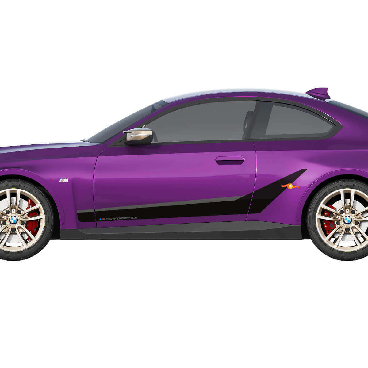 BMW M240 G42 Side M Performance Stripes Calcomanía de vinilo

