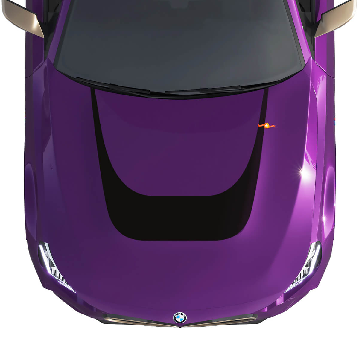 BMW M240 G42 Hood M Performance Stripes Calcomanía de vinilo
