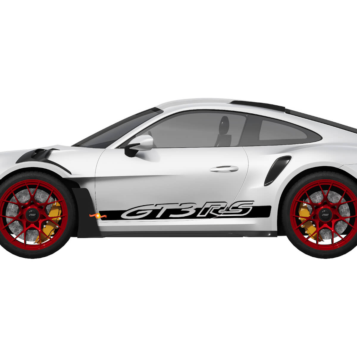 Porsche 911 - 991 Gt3 RS GT3RS Kit de franjas laterales Calcomanía adhesiva 2

