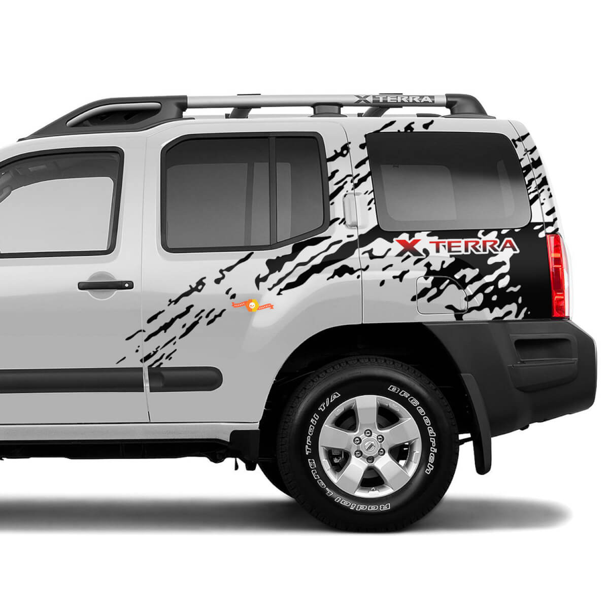 Bed Side Splash Grunge desgastado Nissan Xterra Graphics Vinilo Pegatinas Calcomanías 2
