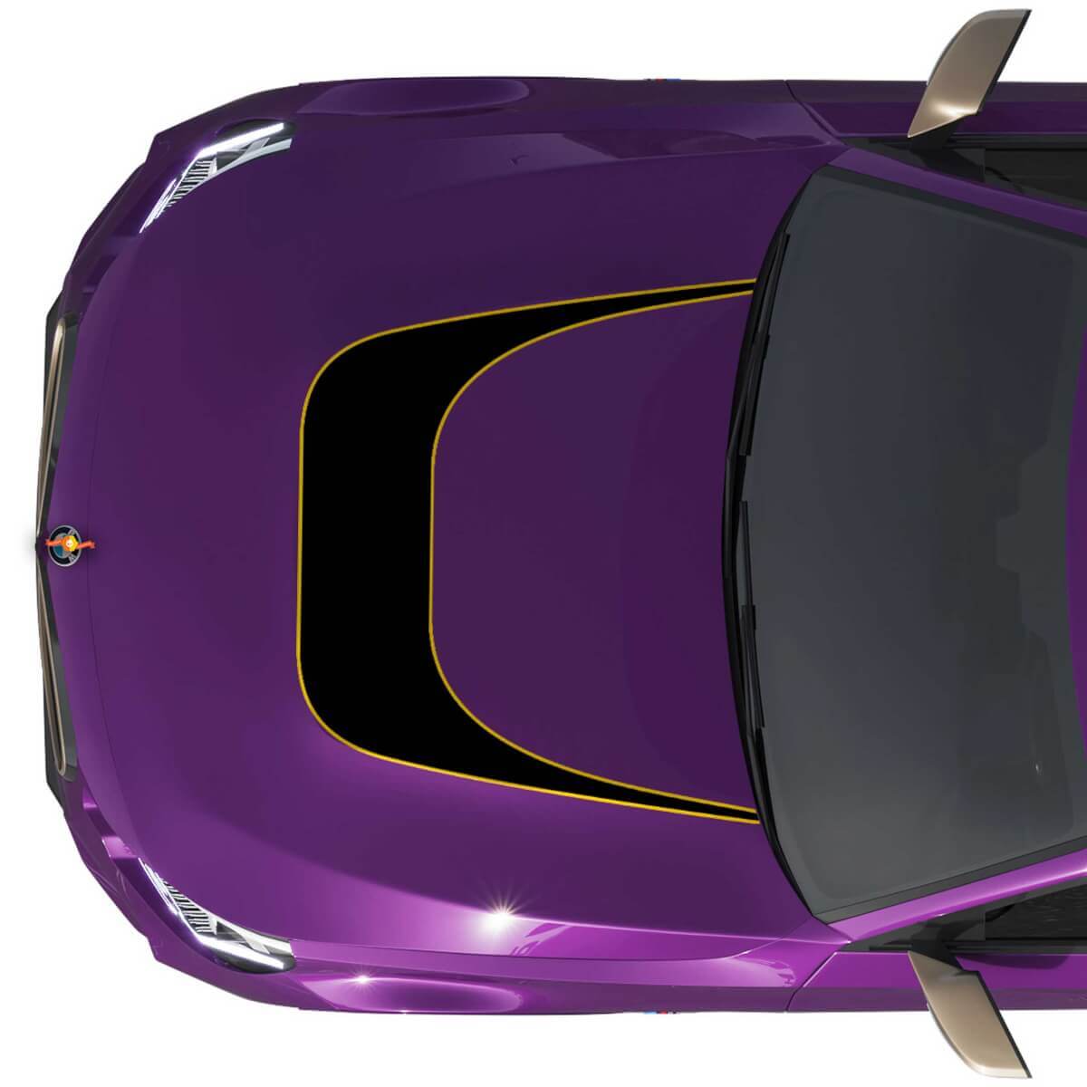 BMW M240 G42 Hood M Performance Outline Calcomanía de vinilo
