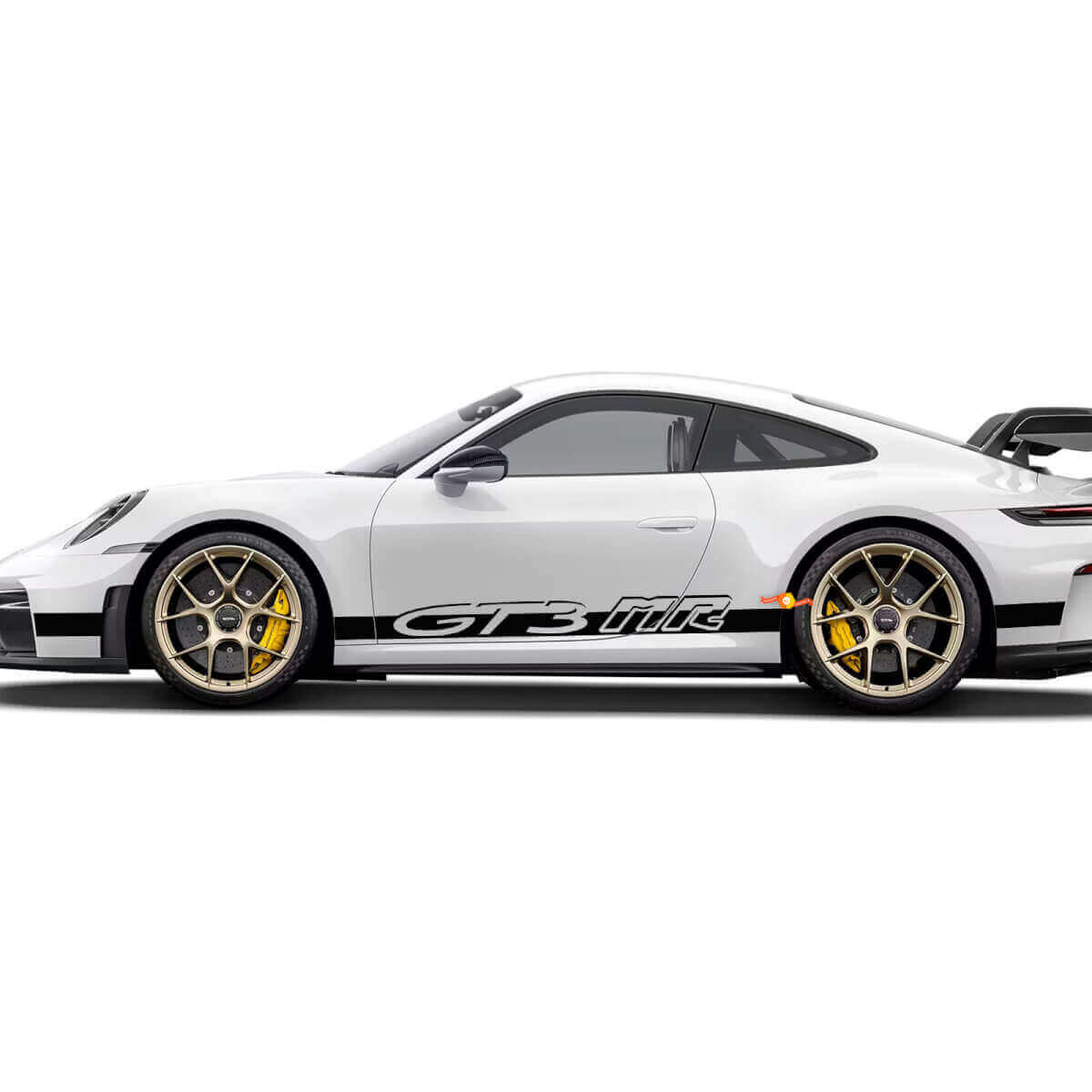 Kit de calcomanías de vinilo con franjas laterales estilo GT3 MR para Porsche 911 991 GT3 RS