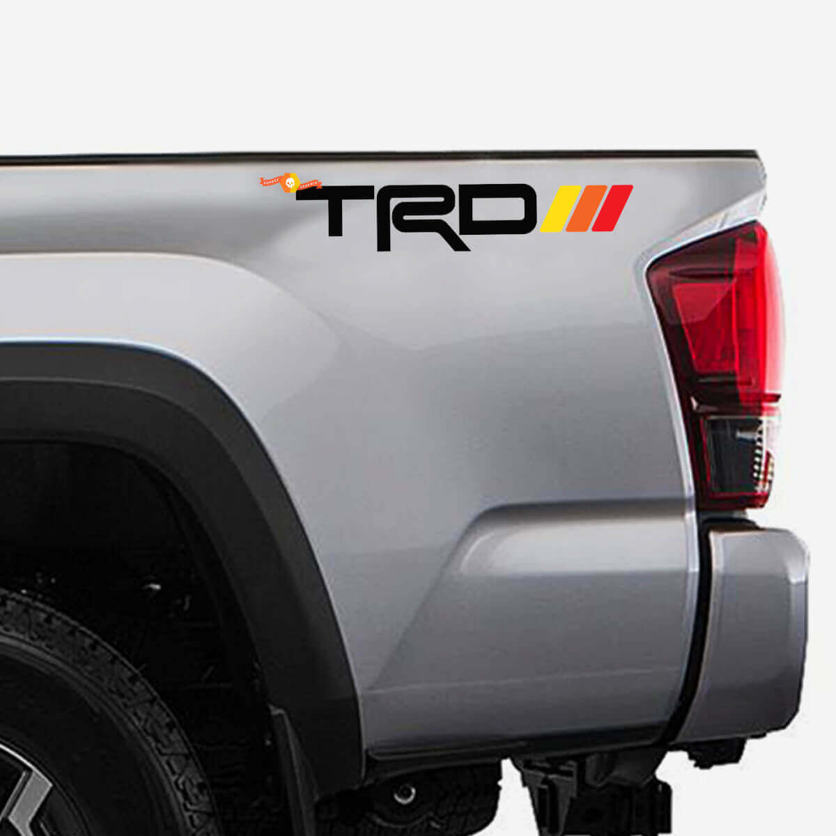 Kit de Calcomanías de Vinilo con Rayas Retro Estilo Lateral de Cama TRD para Toyota