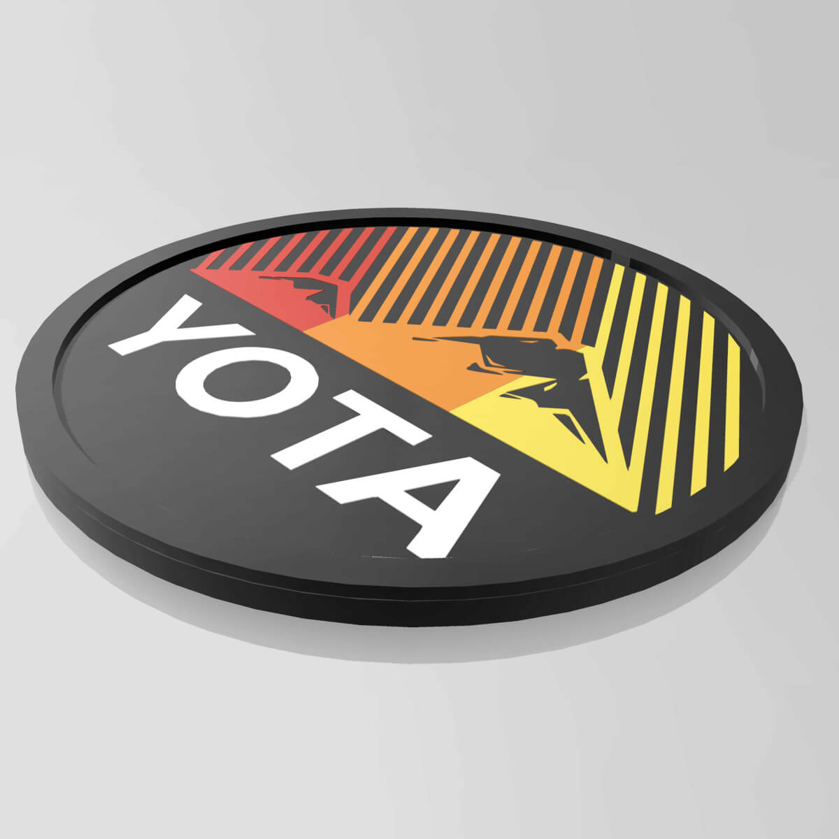 Emblema de la insignia del guardabarros de las montañas Yota Toyota Heritage Stripes
