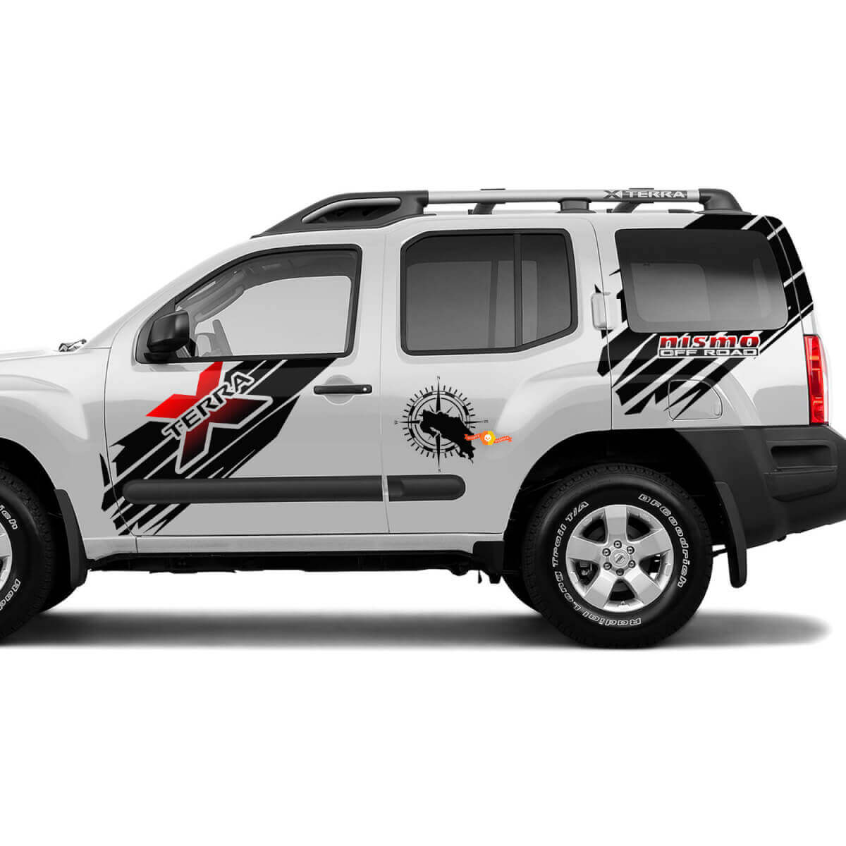 Side Nissan Xterra Nismo Off Road Splash Graphics Vinilo Pegatinas Calcomanías
